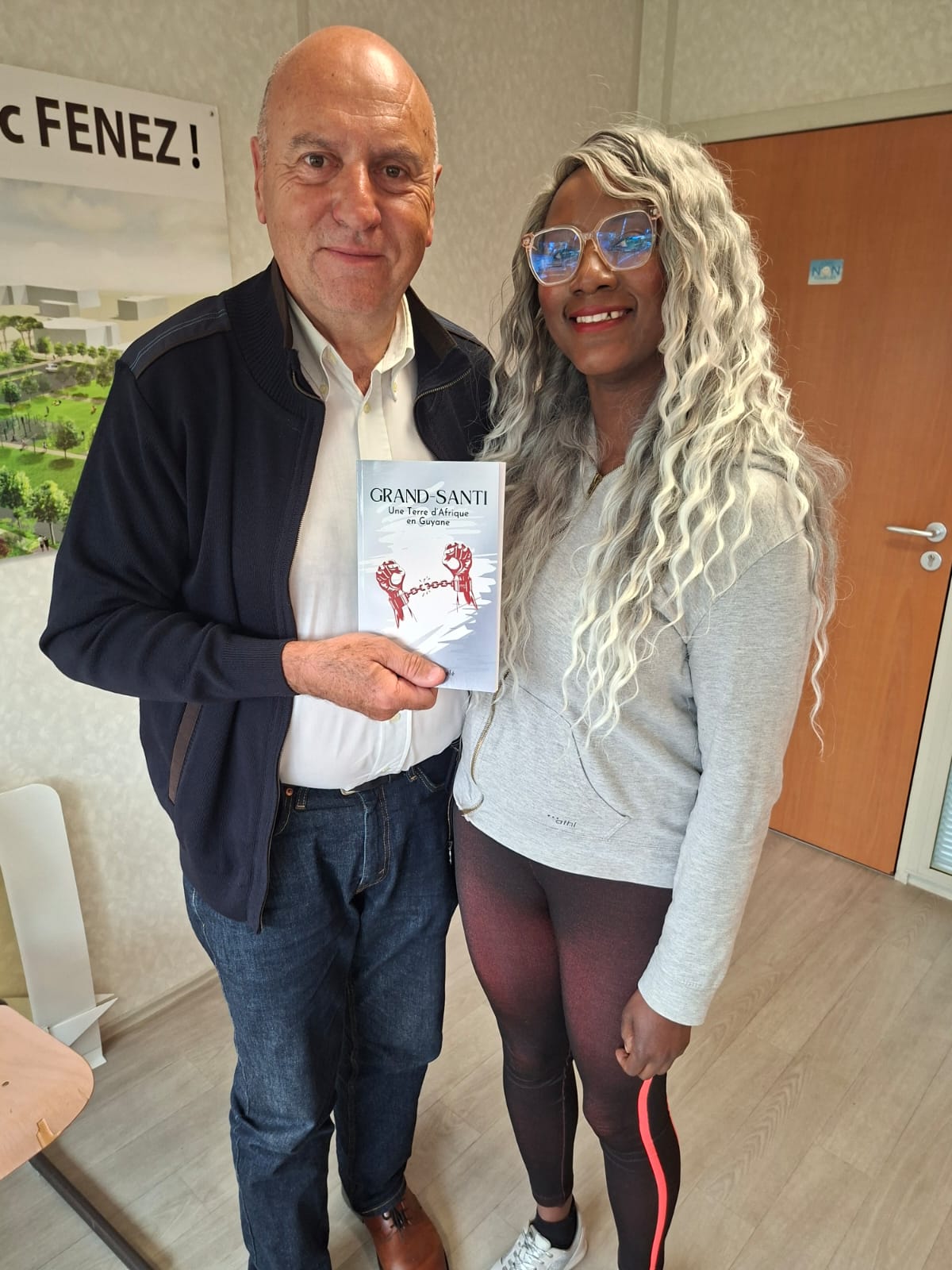Rencontre émouvante entre Doris Mandouélé et le maire du Mée-sur-Seine Monsieur Franck Vernin